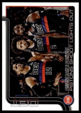 2025-26 Topps #279 Pistons Rain 3 Pointers: Pistons Shoot Lights Out