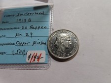 S157 Switzerland 1913-B 20 Rappen