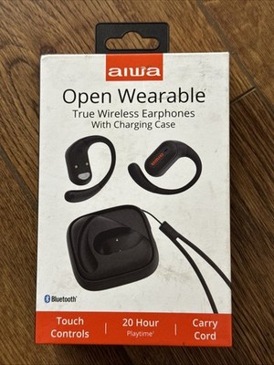 Aiwa Open Wearable True Wireless Earphones With Charging Case A