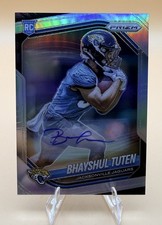 2025 Panini Prizm - Rookies Bhayshul Tuten #305 Silver Prizm Autographs (AU, RC)