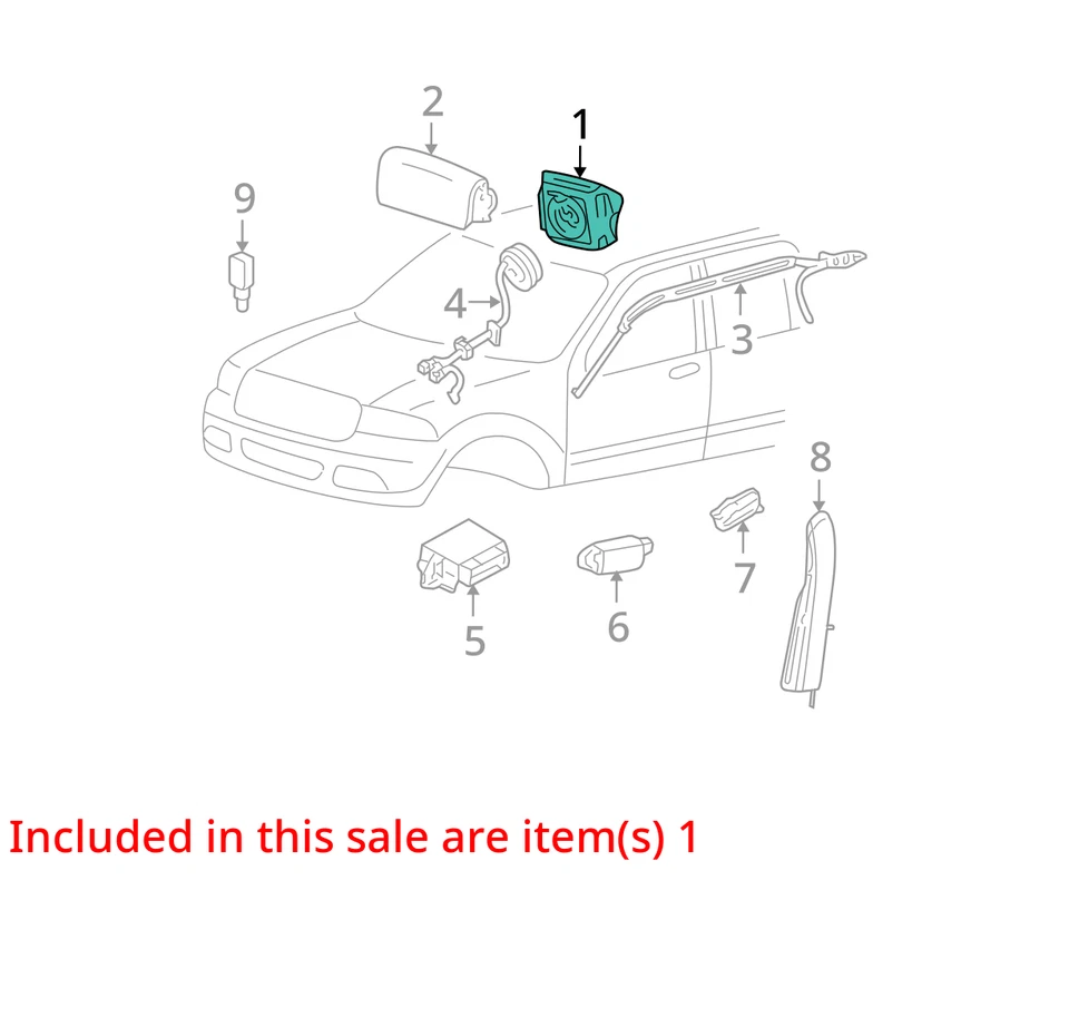 Airbag Air Bag Driver Wheel Without Audio Control Fits 05-07 FIVE HUNDRED 263875 Foto 4 de 4