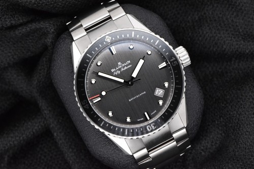 2023 Blancpain Fifty Fathoms Bathyscaphe 43mm Titanium Gray Dial 5000 1210 G52A