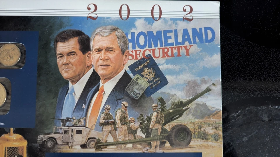 2002 Homeland Security Salt Lake Winter Games Stamps & Philadelphia Denver Coins - Image 2 of 4