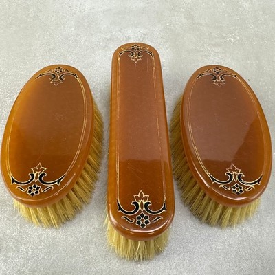 Vintage Antique 3 Brush Set Vanity Table/Dresser