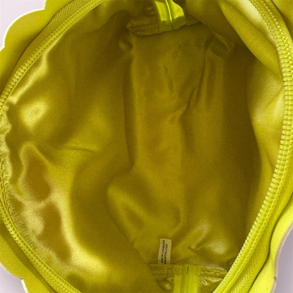 Bolsa de maquillaje cosmético Nordstrom Beauty Sunshine Yellow con cremallera Foto 3 de 4