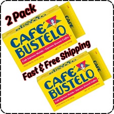  2 pack Cafe Bustelo,Espresso Style Dark Roast Ground Coffee,Vacuum Packed 10oz