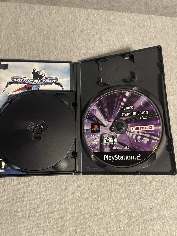 Soul Calibur III (Sony PlayStation 2, 2005) PS2 CIB Manual Completo y Disco De Demo Foto 4 de 4