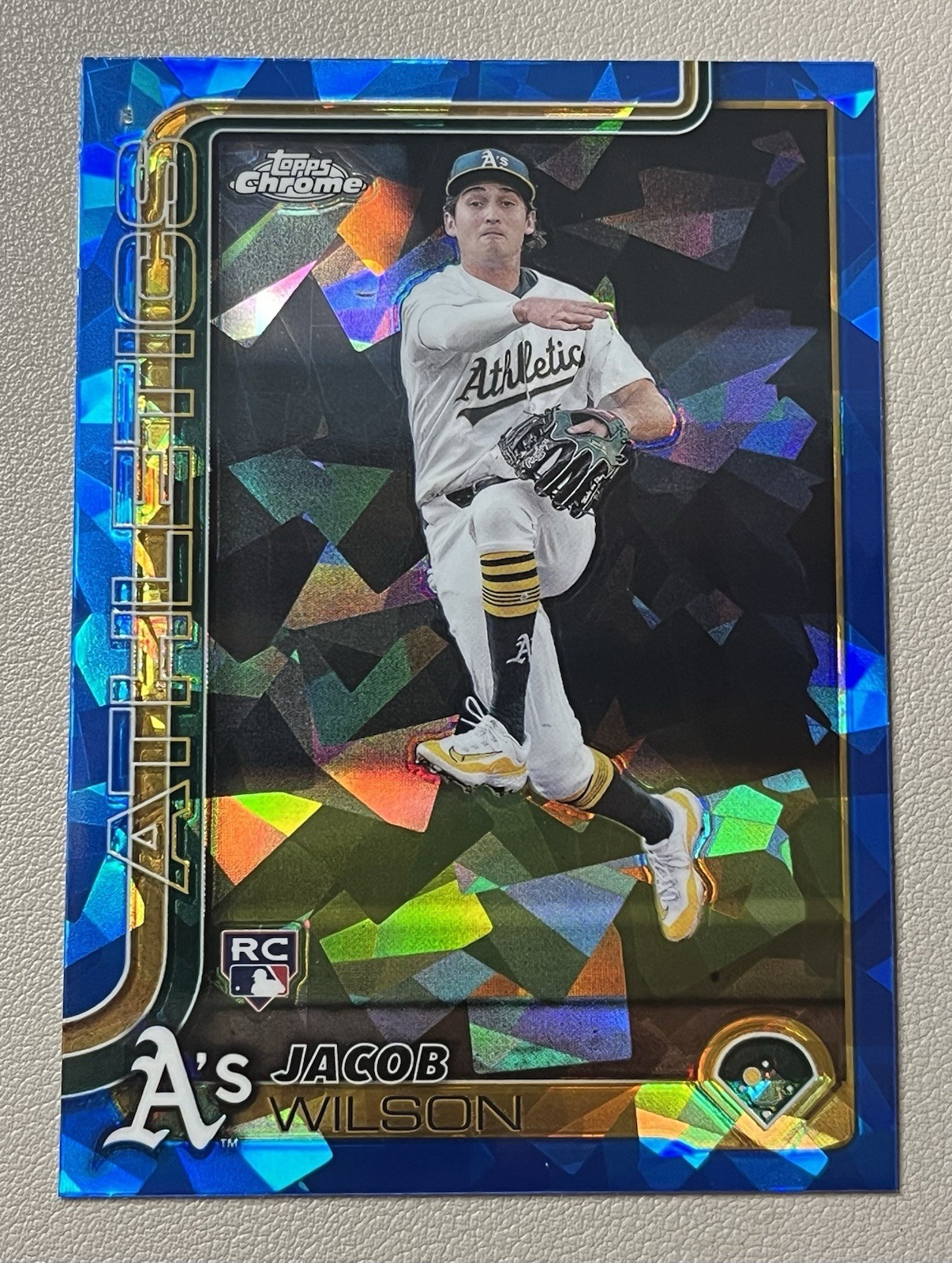 2025 Topps Chrome Sapphire Refractor Edition JACOB WILSON RC #96 Athletics 🔥