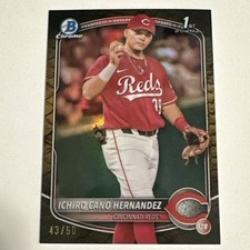 ICHIRO CANO HERNANDEZ 2025 Bowman Chrome #BCP-18 Gold Reptilian Refractor /50