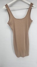 Womens Love Tree Brown Sleeveless Dress Size M