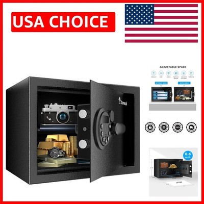 0.6 Cubic Feet Electronic Safe with Combination Lock & Flexible Installation