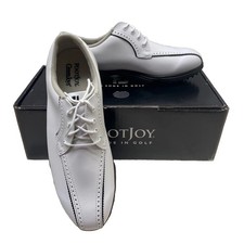 FootJoy Greenjoys Womens Golf Shoes White Black 48414 Size 9.5 Medium NEW