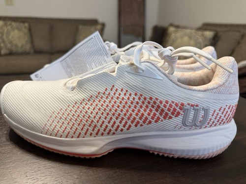 Wilson Donna Kaos Swift 1.5 Taglia 9.5 Bianco/Tropical Peach Nuovo Con Scatola! Vedi Desc - Foto 3 di 11