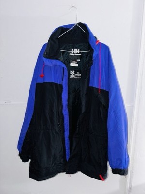 Vintage Helly Hansen Helly-Tech Jacke 90s Schwarz Lila Medium M Made In Korea