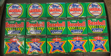 1990 TOPPS  BASEBALL 5 RACKS 15 PACKS BARRY BONDS/BO JACKSON SHOWING