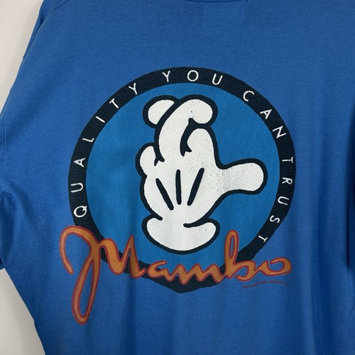Vintage Mambo Graphic T-Shirt, Blue, 80s 90s 1989, Su… - Gem