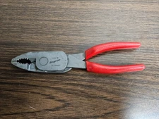 Snap-On HL138ACP 8” RED Soft Grip High Leverage Combination Pliers