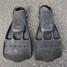 Scubapro Jet Pinne Nero Ventilato Pinne Subacquee Taglia Large Made in USA Uomo