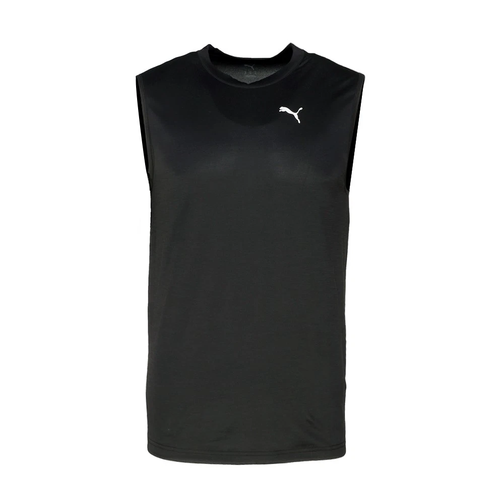 PUMA All In Crew Neck Athletic Tank Top Mens Black Casual Athletic 68614701
