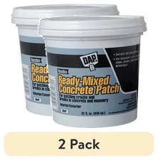 (2 pack) DAP Ready-Mixed Concrete Patch 32 oz Gray Cement, Tube