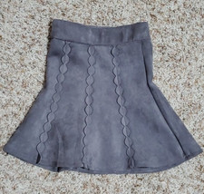 UK 4 little girls grey sued a line skirt