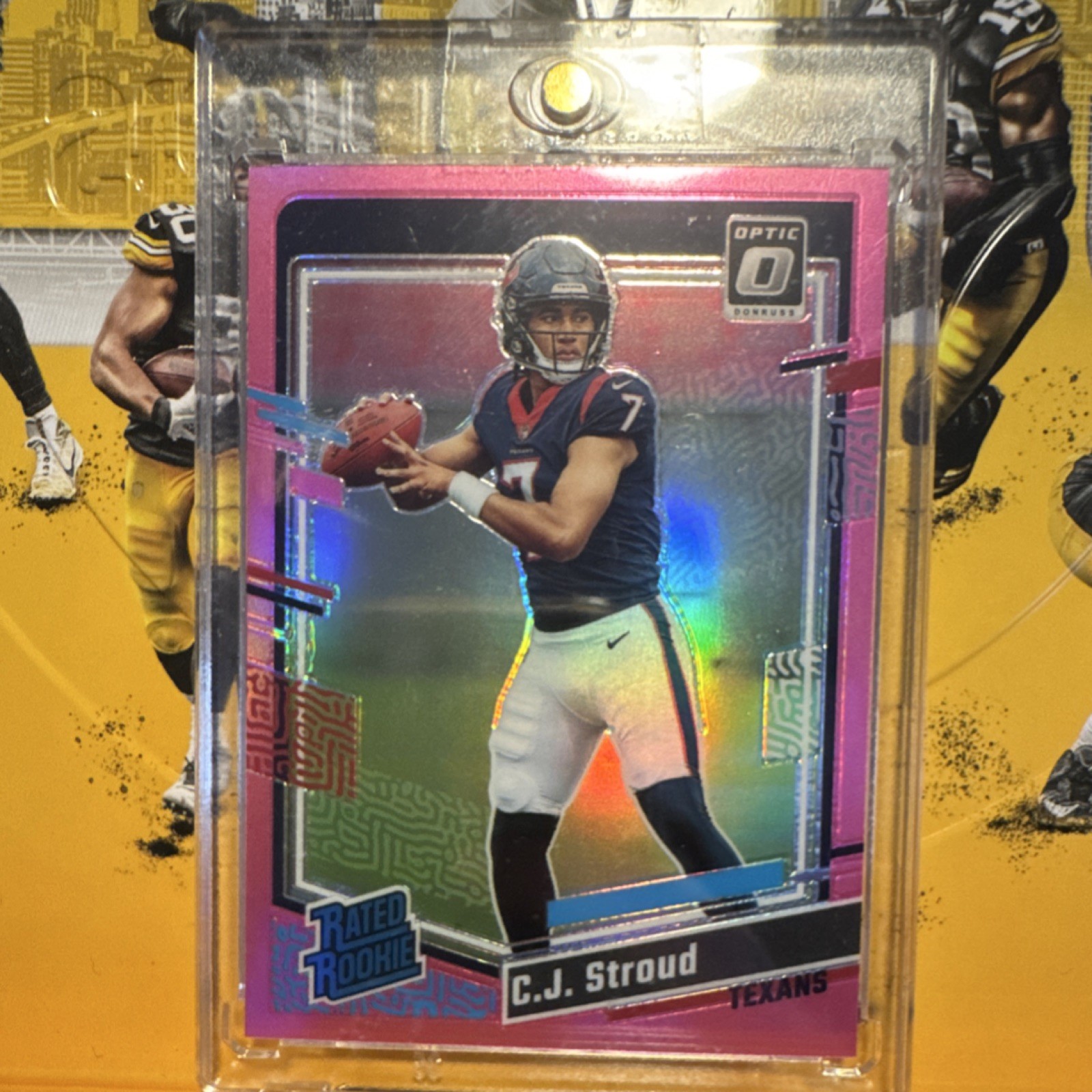 2023 Panini Donruss Optic Rated Rookie Pink Prizm C.J. Stroud #244 Texans