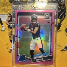 2023 Panini Donruss Optic Rated Rookie Pink Prizm C.J. Stroud #244 Texans