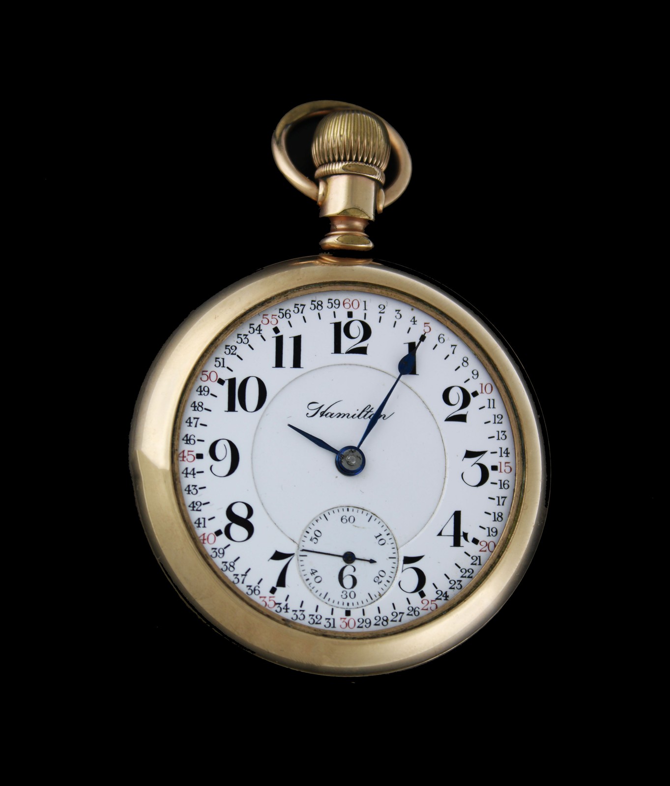 1909 Hamilton 940 Gold Filled Swing Out 18 size 21j Pocket Watch Not Working
