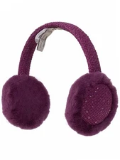 Ugg Crotchet Bougainvillea Fur Trimmed Audio Winter Earmuff (One Size)