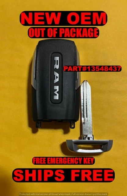 NUEVO LLAVERO INTELIGENTE MOPAR OEM 2019-24 RAM 1500 5 BTN 68442909 OHT-4882056 Foto 4 de 4