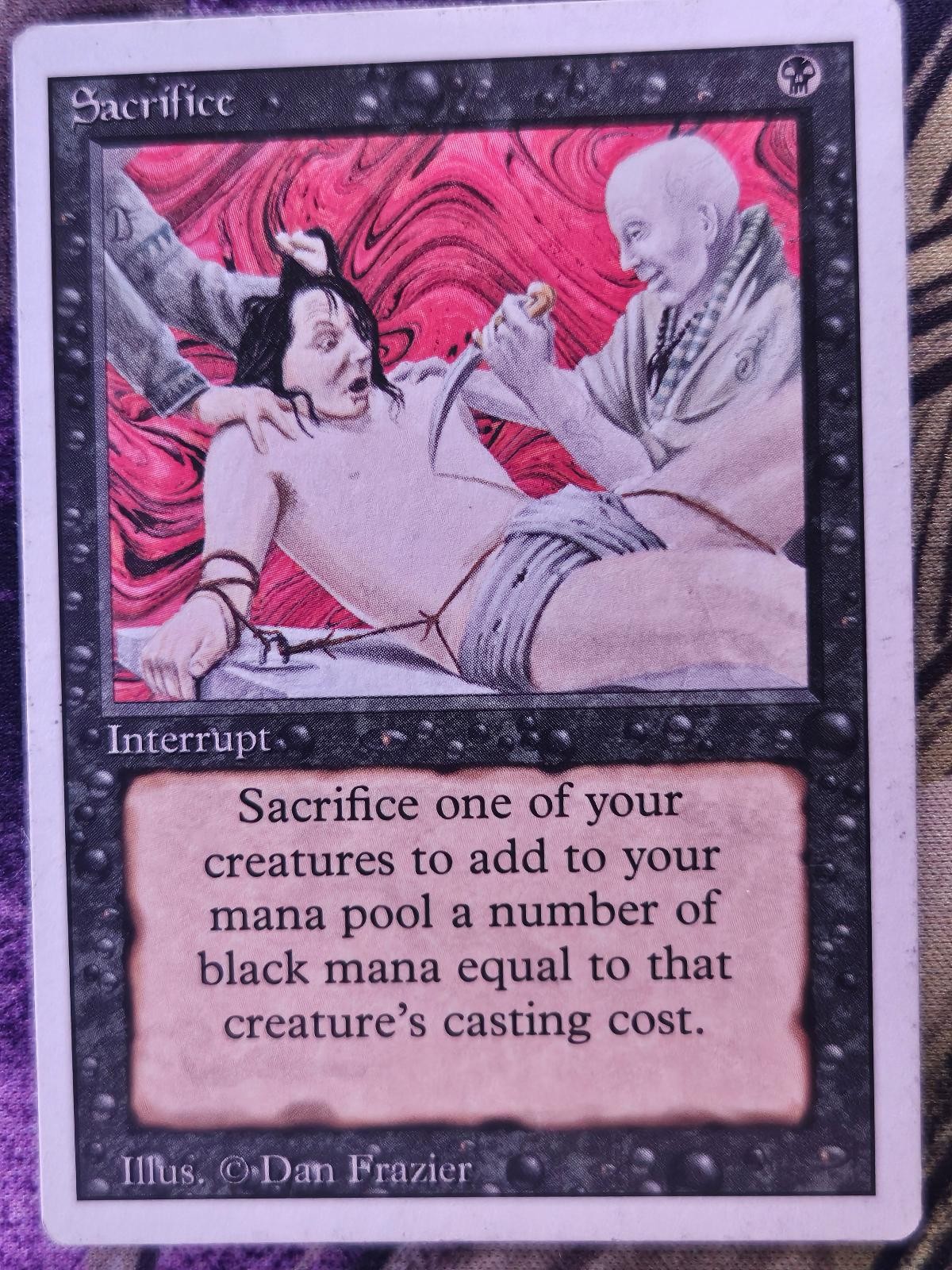 Sacrifice Uncommon Revised Edition Magic: The Gathering Moderately Played