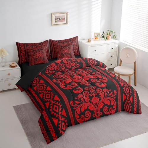 Victorian Decor Western Size Comforter Set with Sheets - Damask 7