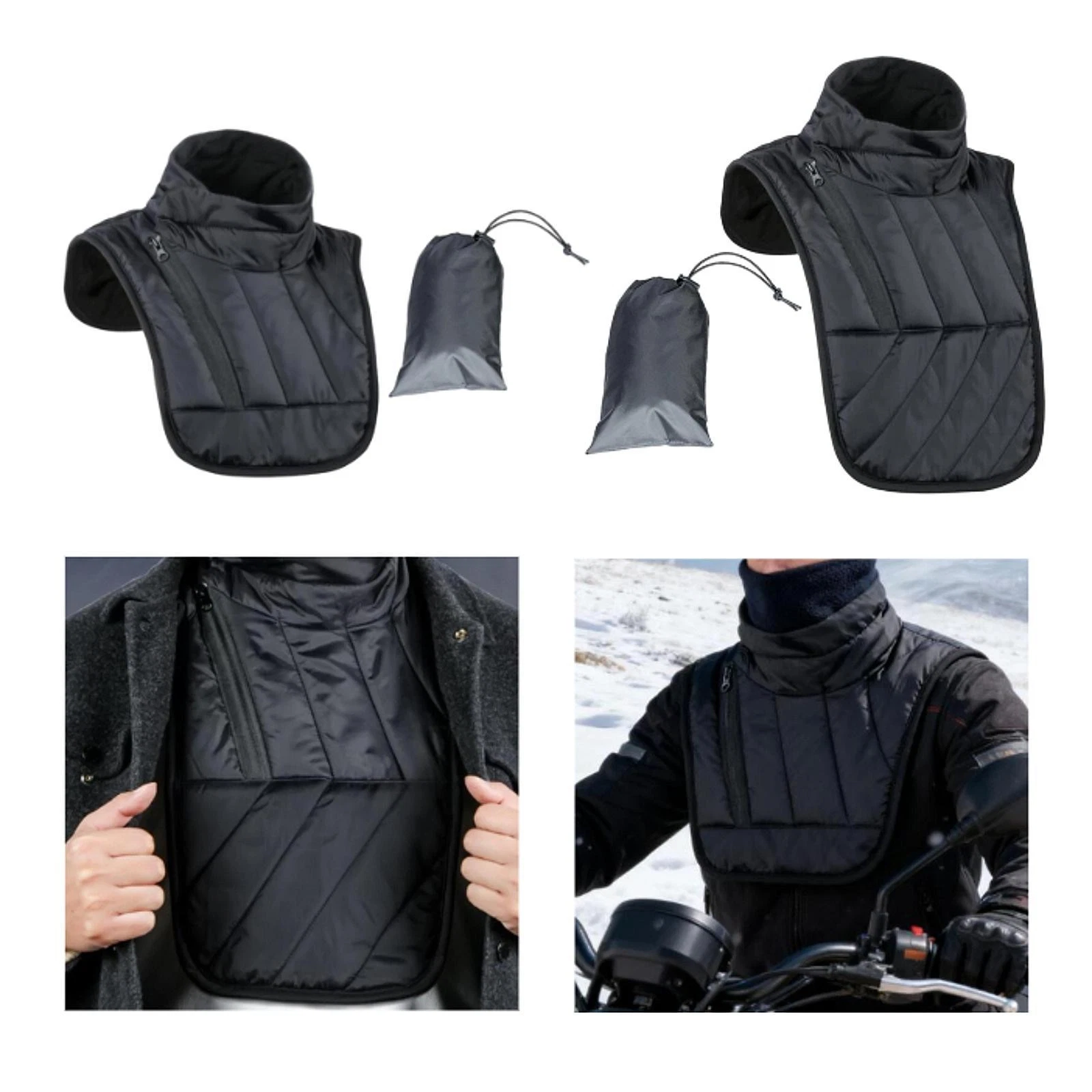 Thermal Motorcycle Neck Warmer Gaiter Chest Warm Wrap Protector Warm Lightweight