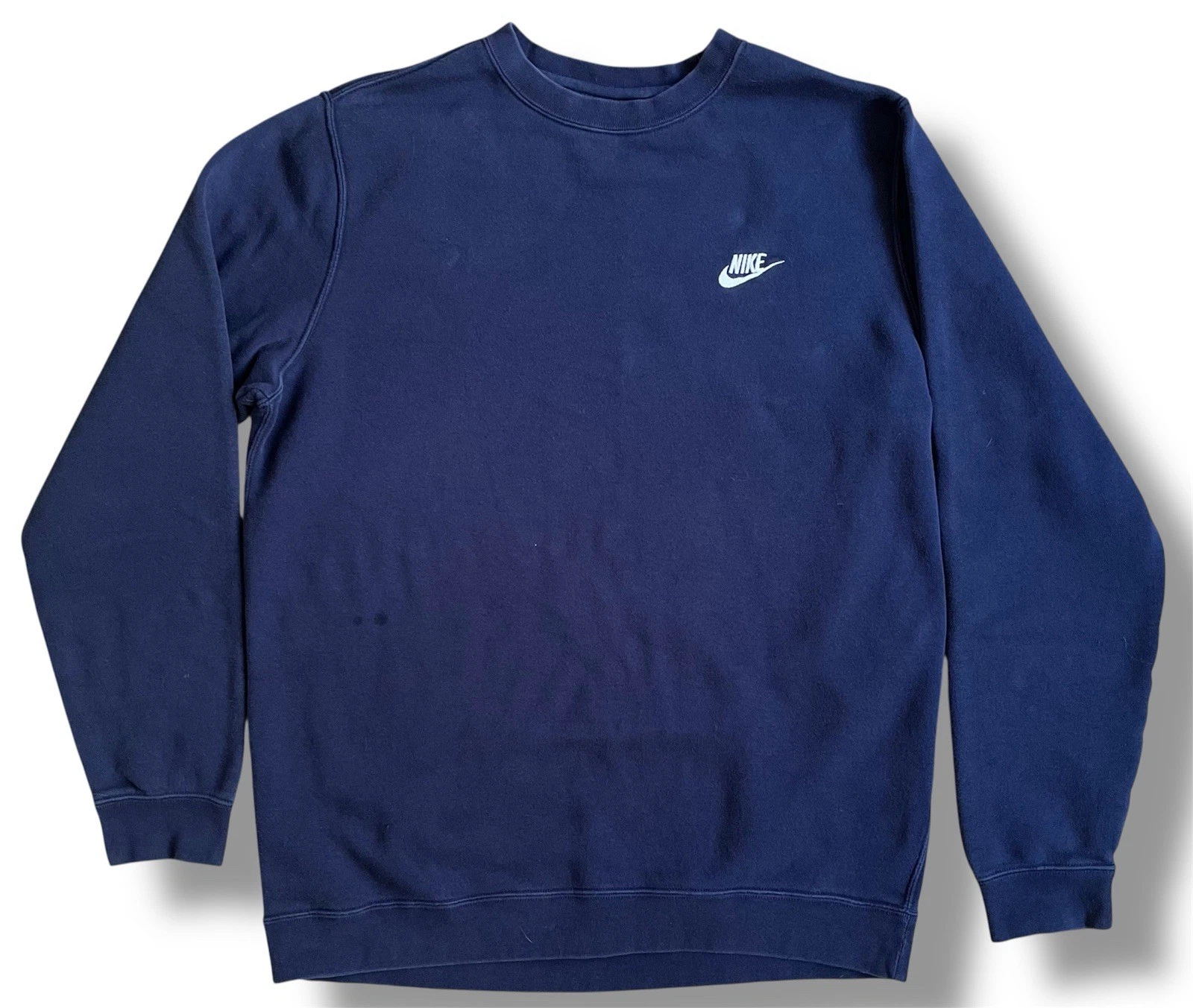 GUCCI Girocollo vintage Nike unisex cotone navy taglia large Y2K Club anni 90 vestibilità regolare