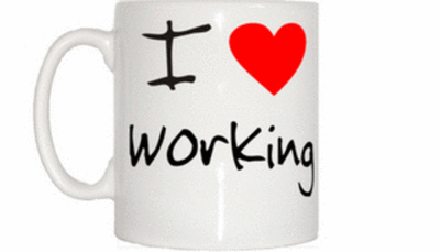 I Love Heart Arbeitstasse