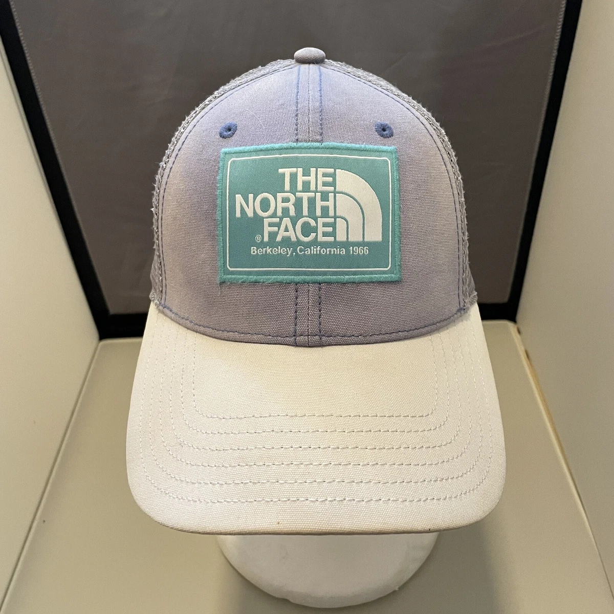 THE NORTH FACE JUMBO PATCH LOGO StrapBack TRUCKER Hat Cap MESH