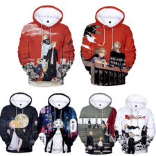 Anime Manga Hoodie Tokyo Revengers 3D Print Casual Pullover Jumper Unisex Adult