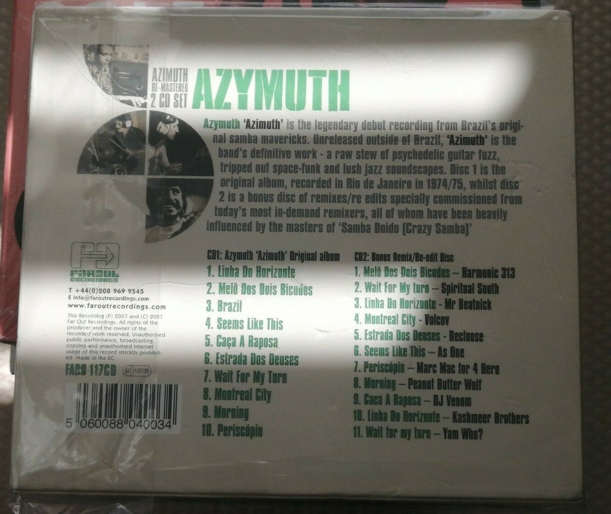 未開封 新品Azimüth - FAROUT still sealed Azimuth von Azymuth
