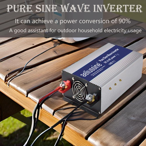 800W Pure Sine Wave Inverter-48V DC to 110V 120V AC Power Converter 2 AC Outlets - Bild 5 von 10
