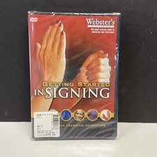 Webster's Getting Started in Signing Dvd New Sealef