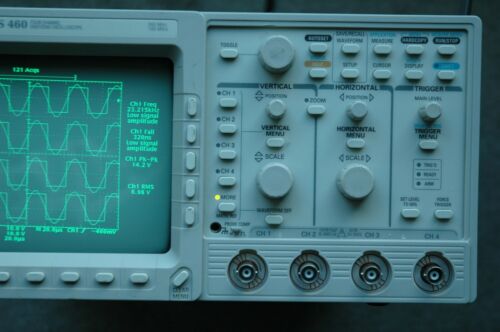 Tektronix TDS460 TDS 460 350Mhz Digital Oscilloscope GPIB VGA, RS232, Power Cord - Picture 2 of 12