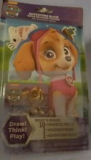 NEW Paw Patrol Sky Adventure Book with Wooden Figure and magnetic pieces toy set