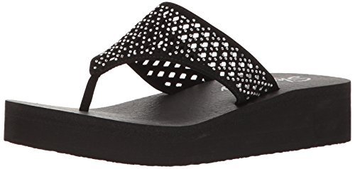 skechers cali vinyasa wedge flip flop