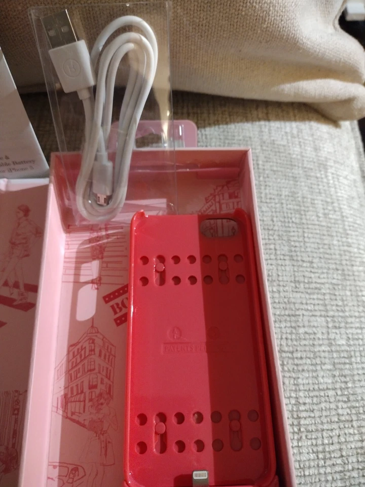 Funda de alimentación desmontable para iPhone 5 y iPhone 5s 16 GB, 32 GB, 64 GB BOOSTCASE, rosa Foto 4 de 4