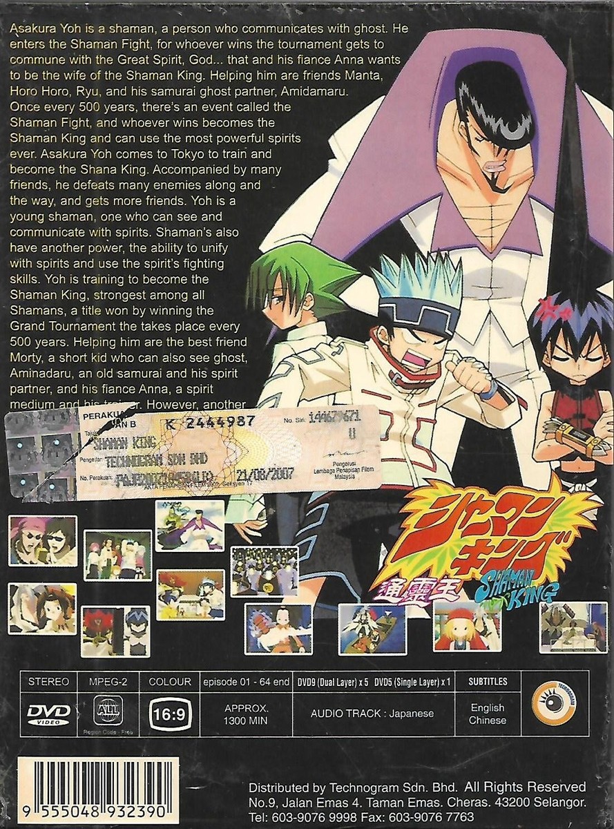 Shaman King Complete TV Series Japanese Anime DVD English Sub Free