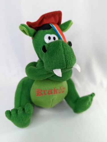 Krakow Green Dragon Plush 8 Inch Stuffed Animal Toy