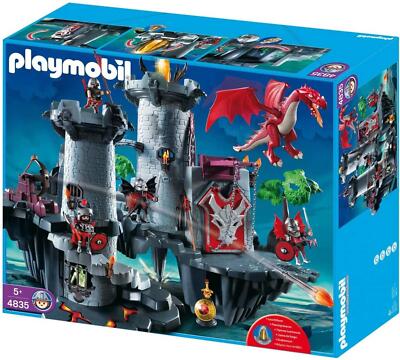 PLAYMOBIL 4835 CHEVALIER Barbare Forteresse Dragon Rouge 4837 5910 5959