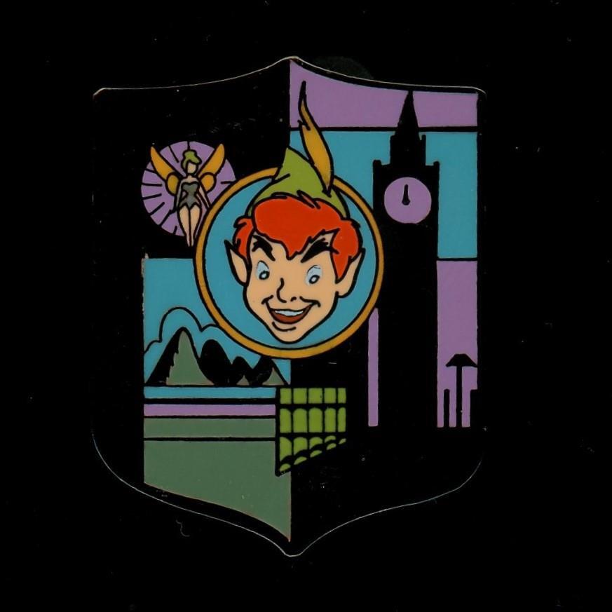 Disneyland Advent Calendar Holiday Series Peter Pan Sign LE Disney Pin 42840