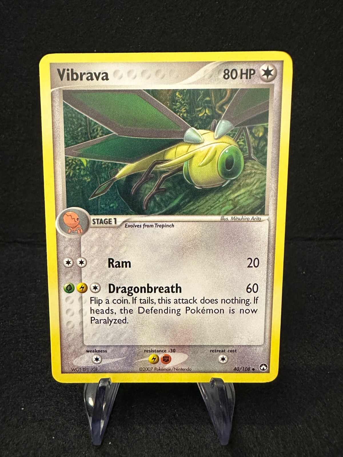 Vibrava 40/108, 2007 EX Power Keepers, Pokémon, LP