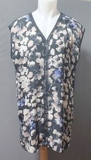 Simply Vera - ladies sleeveless floral top w studs & frill - size XL